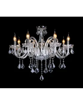 

Ceiling lamp. Crystal chandelier transparent. 8 lampholder. Light Source: E14 Ref. 620-8