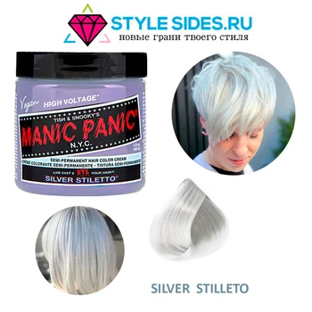 

Hair dye white-ash Manic Panic silver Stilleto, 118 ml