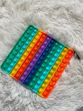 Juguetes de gran tamaño para niños y adultos, juguete antiestrés, con burbujas, sensorial, blando, regalo