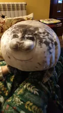 Angry Blob-almohada de foca rechoncho 3D, muñeco de león marino, juguete de peluche, almohada para dormir para bebé, regalos para niños y niñas