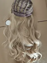 HENRY MARGU-Peluca de cabello sintético para mujer, largo ondulado, color rubio y marrón, fiesta de Cosplay, fibra resistente al calor Afro