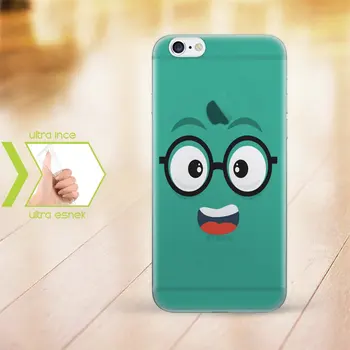 

Personalized iPhone 6-6 Plus Thin Transparent Silicone Phone Cover (Face Temalı-10)