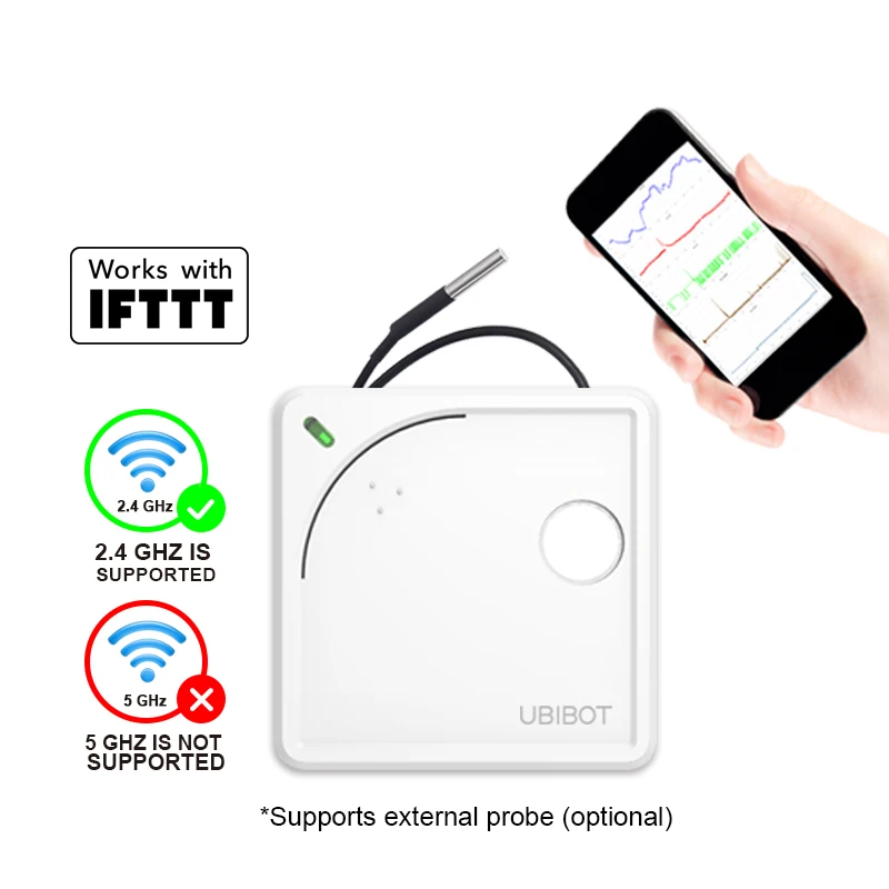 Регистратор температуры и влажности UbiBot WS1 Wi Fi беспроводной гигрометр|Модули для