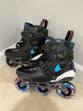 Patines en línea Powerslide TAU TRINITY para adultos, zapatillas de patinaje de fibra de carbono, 3x84/90mm, 2019 originales, gratis