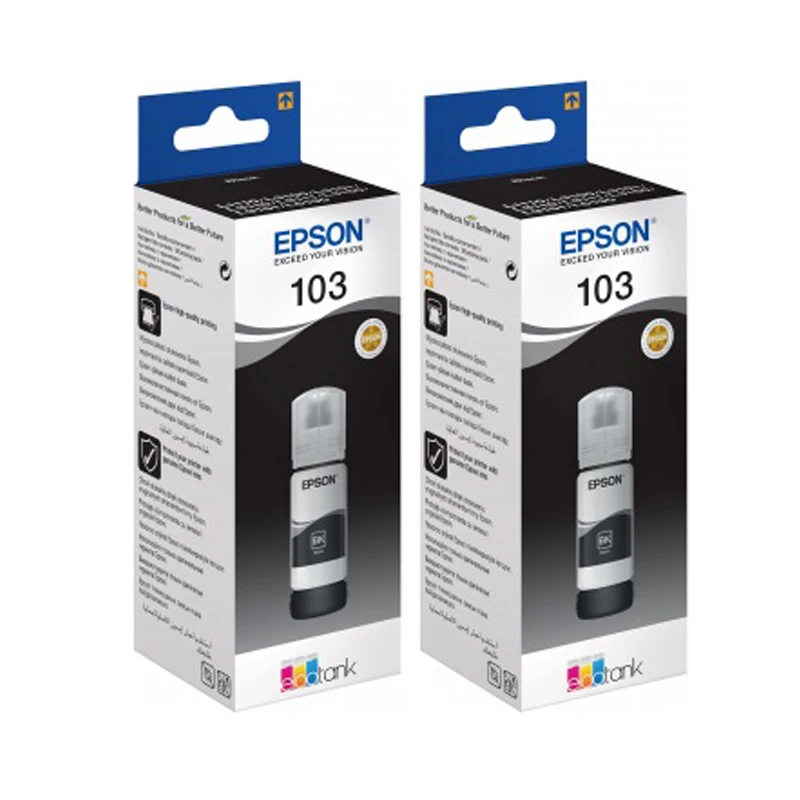 EPSON Original 103 ECOTANK CARTRIDGE DOUBLE AND TRIPLE PACK BLACK/MAGENTA/CYAN/YELLOW  70ML INK BOTTLE L5290/L3260/L3210/L3150|Ink Cartridges| - AliExpress