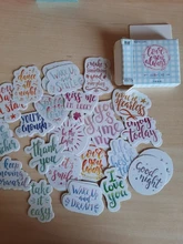 Paquete de 46 unidades de Mini pegatina de papel para decoración, viaje individual, álbum de recortes diario, etiqueta adhesiva, papelería Kawaii