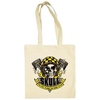 

Cloth bag biker Skull Too Fast To Ride Too Young To Die