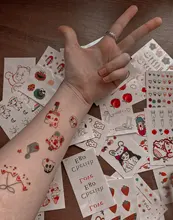 Fake Tattoo Sticker Art Colorful The-Body Waterproof Heart Xuanya on 30pcs/20pcs-Set