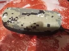 Caja militar de camuflaje para gafas de sol para hombre, estuche de EVA con Clip para cinturón, 1 unidad