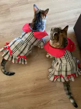 Dress Costume Dog-Puppy-Clothes PET PETCIRCLE Small Dog Classic Check Fit Pet-Cat All-Seasons