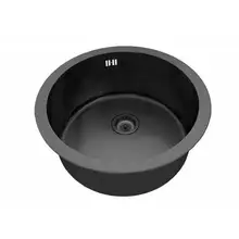 Мойка для кухни ZorG SZR-500 GRAFIT(Габаритные размеры 460х460 мм, цвет графит, нержавеющая сталь