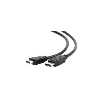 

Cable DisplayPort-HDMI gembird/cablexpert, 1,8 M, 20 m/19 m, black, screen, package (cc-dp-hdmi-6)