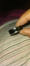 Anillo de acero inoxidable con Sensor inteligente de temperatura corporal, anillo de dedo con Prueba de Temperatura en tiempo Real, exhibición de moda