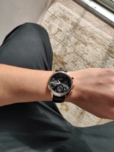 Relojes de lujo de cuarzo de los hombres relojes correa de cuero impermeable 30M de los hombres de moda gratis reloj con envío para hombres reloj con encendedor