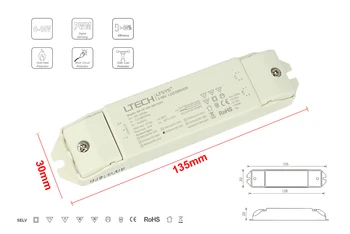 

Led Driver DC 300mA 10-33V 10W dimmable 0-10V 1-10V PWM