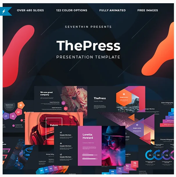 ThePress-Plantilla de Powerpoint animada