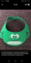 Gorro de champú para bebé, gorro con visera de baño para niños, protector ajustable, impermeable, protección para ojos