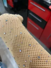 ¡Novedad de 2019! Medias de red con diamantes de imitación para niñas, medias caladas de malla para niñas