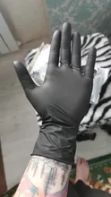 Xingyu-guantes de nitrilo desechables para uso doméstico e Industrial, color negro, resistentes al agua y al aceite, 100 Uds.