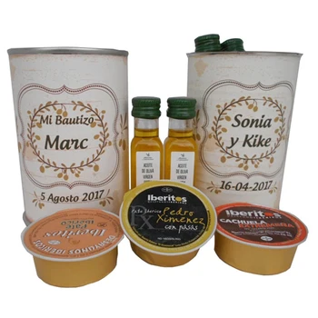 

With easy open tin personalized with 2 extra virgin oils 1 tub Pate