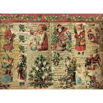 

Rice paper for Decoupage "" craft Premier "", 28,2x38,4 cm, 25 g/m, "Santa" cp05256