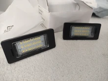 2 uds para BMW E39 E60 luz de placa de licencia 6000k blanco No Error Led para placa de matrícula de luz para BMW E90 E91 E92 E61 E70 E71
