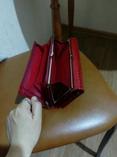 DICIHAYA-Cartera de mano en piel auténtica para mujer, billetera multifuncional, monedero, tarjetero, bolso para teléfono