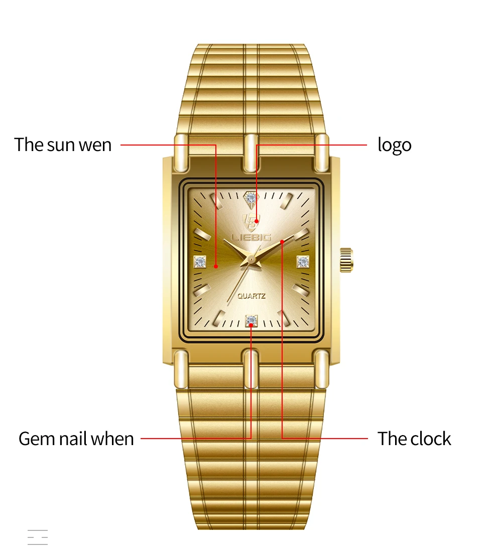 2021 Japan Luxury Golden Watch For Couple Fashion Quartz Watch For Lovers Men Women Watches relogio masculino L1018