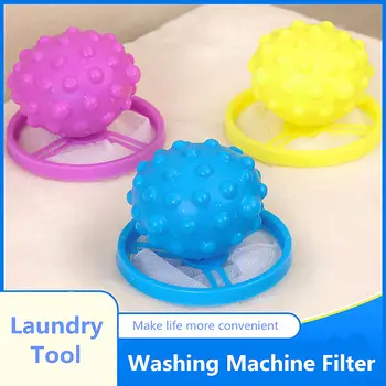 

Laundry Mesh Filter Bag Hair Dirty Fiber Remover Lint Catcher Washing Machine Accessories Pet Fur Collector Ball Discs