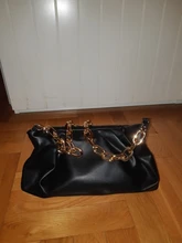 Bolsa de cadena de plástico grueso para dama Súper elegante, bolsa de mensajero con correas, bolso de mano, cadena de piezas para mochilas