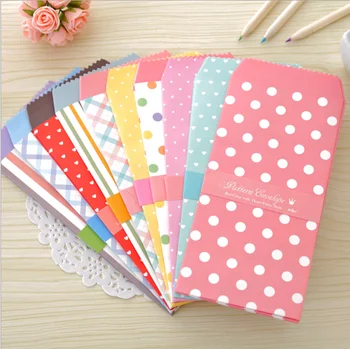 

5 Pcs Creative Korean Stationery Colorful Envelope Small Gift Craft Envelopes For Letter