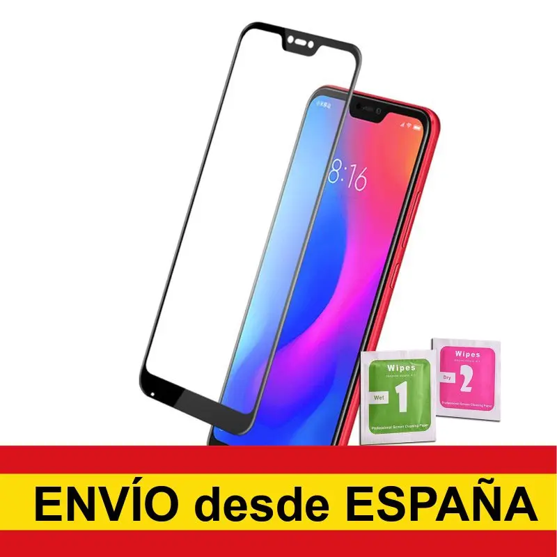 Full Toughened Glass Protector 4D To XIAOMI MI A2 LITE BLACK afbeelding