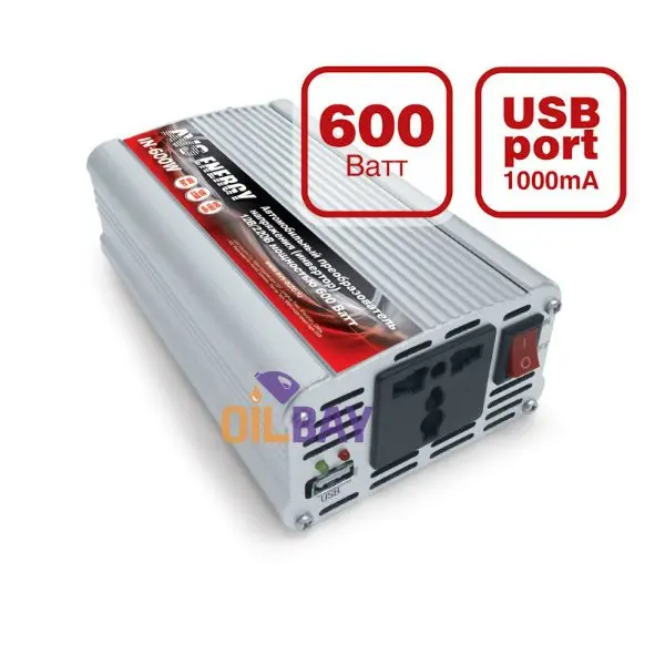 Автомобильный инвертор 24/220V AVS IN-600W/1000W/1500W-24