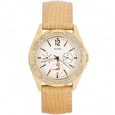 Часы Guess для женщин Золотой Сталь W16574L1