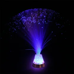 Lampe en Fiber optique 7 couleurs changeantes, alimentée par USB ou batterie, veilleuse féerique de décoration, lampes de nuit originales pour chambre à coucher, fêtes de mariage 