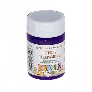 

Paint acrylic on glass and ceramics DeCola purple dark 50 ml