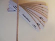 10 unids/lote de archivos de uñas profesional Buffer 100/180 limas manicura de Grey barco Gel pulido madera lima de uñas