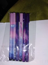 Lote de 3 bolígrafos de Gel de constelación para niña, bolígrafo de tinta negra estrellada de 0,5mm, regalo para niña, papelería para estudiantes, suministros de oficina y escritura escolar