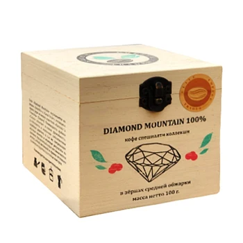 

Coffee in зёрнах elcotrader Dimond Moutain 100 C. In wooden box