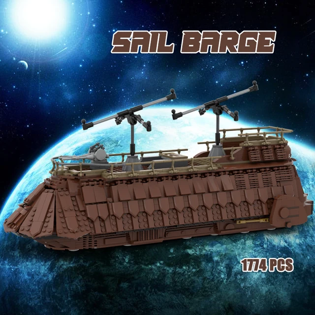 Star Movie Wars Sail Model Barge Droid Platoon Attack Craft Building Blocks Space Transport Battleship Bricks