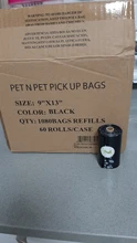 Dog-Poop-Bags Garbage-Bags Petnpet Black Unscented Large Earth-Friendly-900/1080 60/56-Rolls