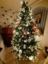 Led-String-Lights Green-Cable Tree Holiday-Decorration Christmas Outdoor Waterproof 100m