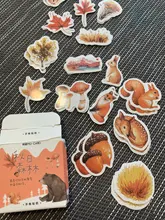 Lindo vintage etiqueta diario Kawaii hecha a mano de papel adhesivo escama pegatina de Japón Scrapbooking papelería
