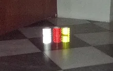 Pegatinas de cinta de advertencia Reflector de luz de advertencia pegatina protectora película reflectante marca de seguridad para coche reflectante 100cm X 5cm