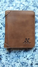 Cartera corta de cuero recubierto para hombre, billetera Retro triple Vertical, billetera coreana para jóvenes, varias tarjetas, 2020