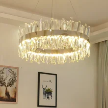 Plafonnier LED en cristal brillant au Design moderne et luxueux, Design rectangulaire, luminaire décoratif d'intérieur, idéal pour une salle à manger ou une cuisine
