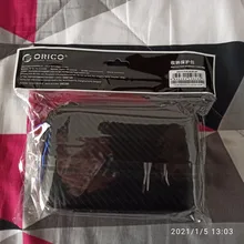 ORICO 2,5 duro carcasa de disco HDD Portátil Bolsa de protección para externo de 2,5 pulgadas disco duro/auricular/U disco caja de unidad del disco duro negro