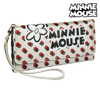 

Purse Minnie Mouse Card holder White Metallic 70687