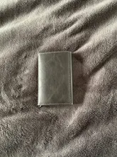 Cartera inteligente de aluminio para hombre y mujer, porta tarjetas Rfid, Mini billetera de Metal para tarjetas de crédito y negocios, 2021