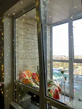 Light Led Curtain-String Window-Decor Christmas Garland Patio Xmas Party 220V EU AIFENG